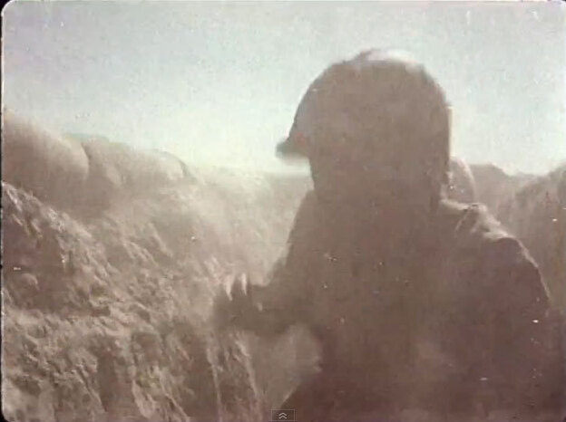 Soldier in trench Soldier in trench