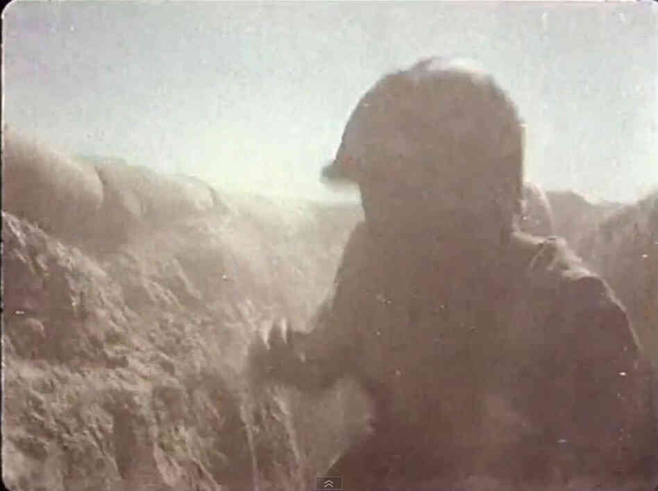 Soldier in trench
