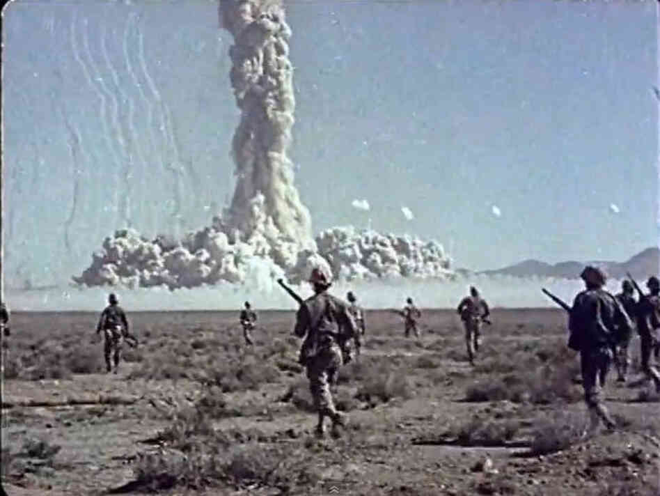 Soldiers after blast