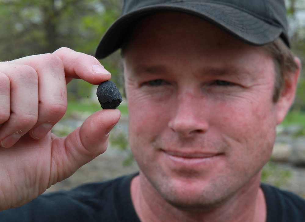 Robert Ward found a piece of the meteorite at a park in Lotus, Calif., on April 25. The 100,000-pound meteorite was blown apart into small pieces as it met the Earth's atmosphere.