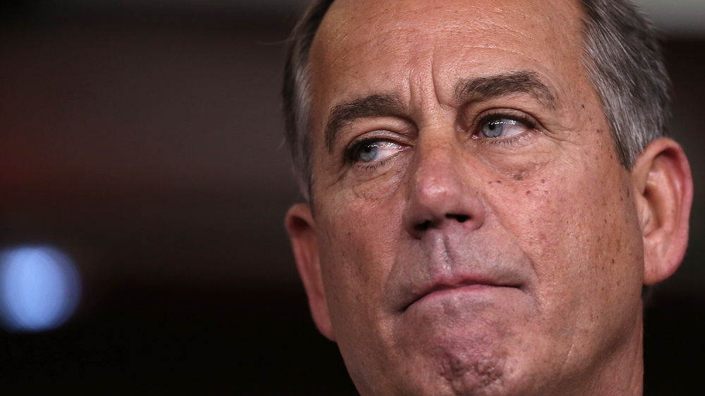 House Speaker John Boehner speaks at a press conference Friday on Capitol Hill.