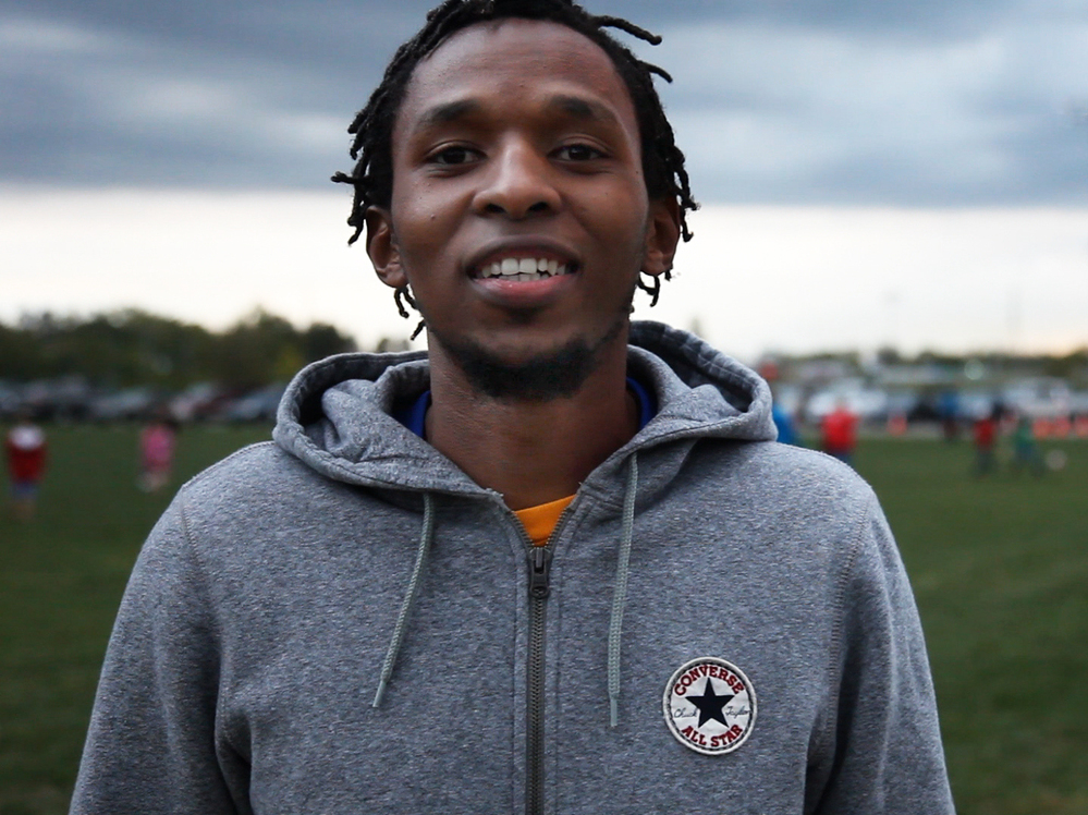 Adolphe Bizwinayo left Rwanda as a refugee and says his new city, Dayton, Ohio, helped him transition to American life with initiatives like the Dayton World Soccer Games. Adolphe Bizwinayo left Rwanda as a refugee and says his new city, Dayton, Ohio, helped him transition to American life with initiatives like the Dayton World Soccer Games.