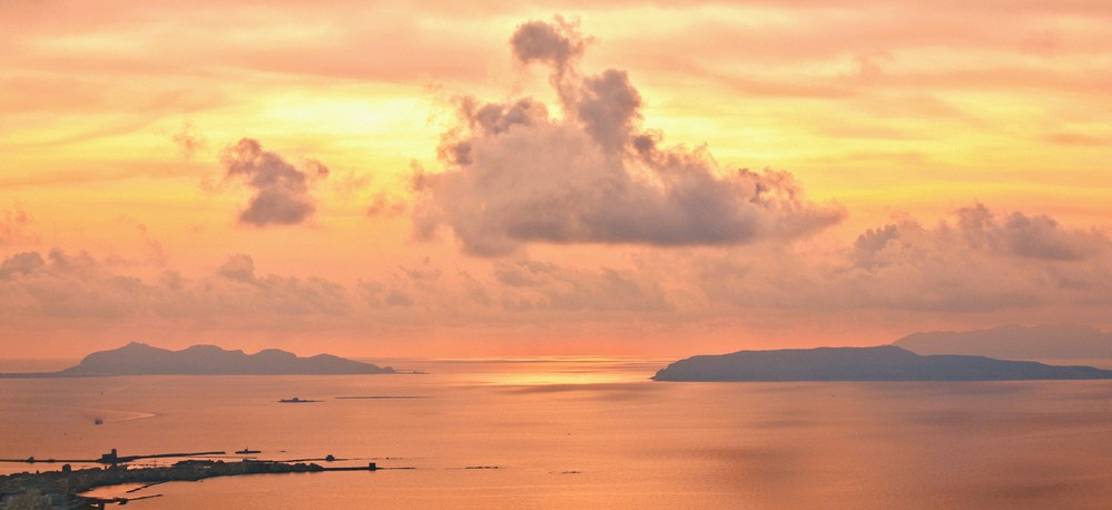A sunset in Sicily