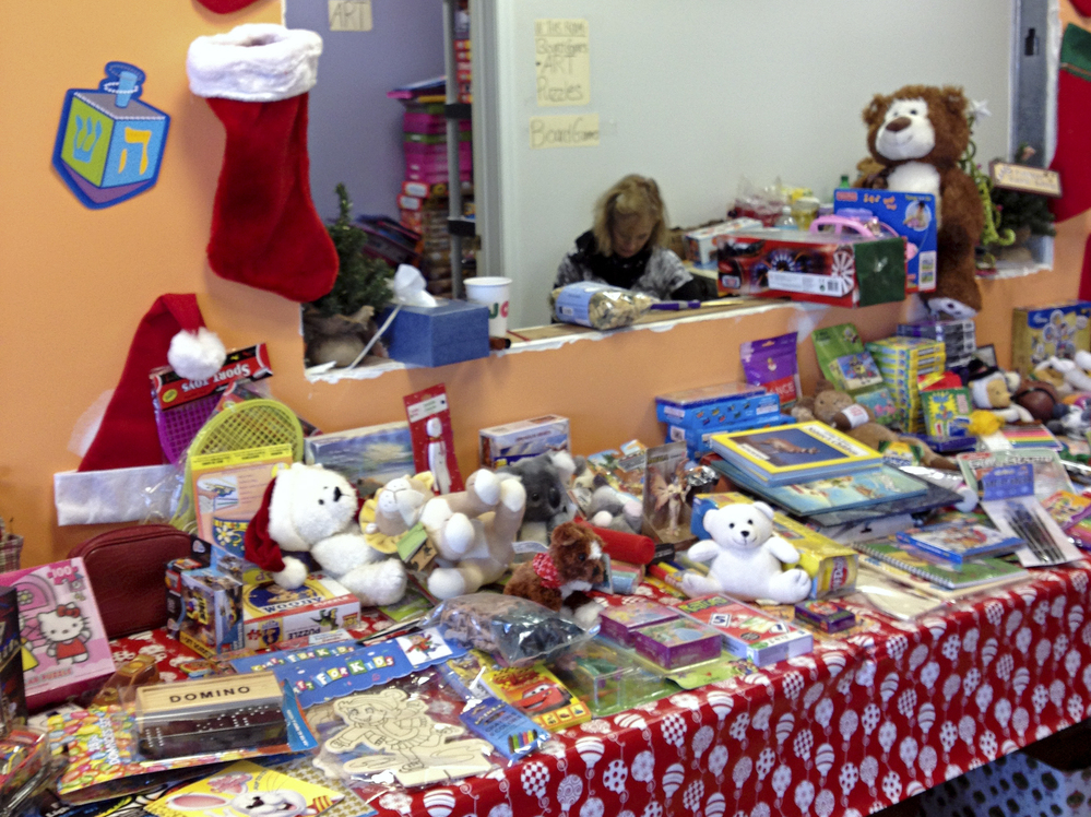 Each FEMA-registered family with kids can pick out toys at the volunteer-run Staten Island store.