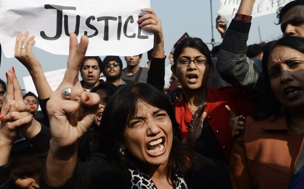 Protestors are storming central Delhi streets, calling for women's safety following a brutal attack on a young woman last weekend.