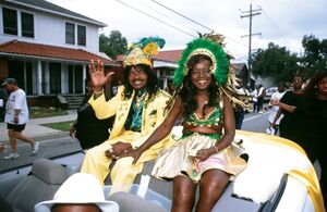 Ernie and Antoinette K-Doe in a Treme neighborhood parade in 2000. Ernie and Antoinette K-Doe in a Treme neighborhood parade in 2000.