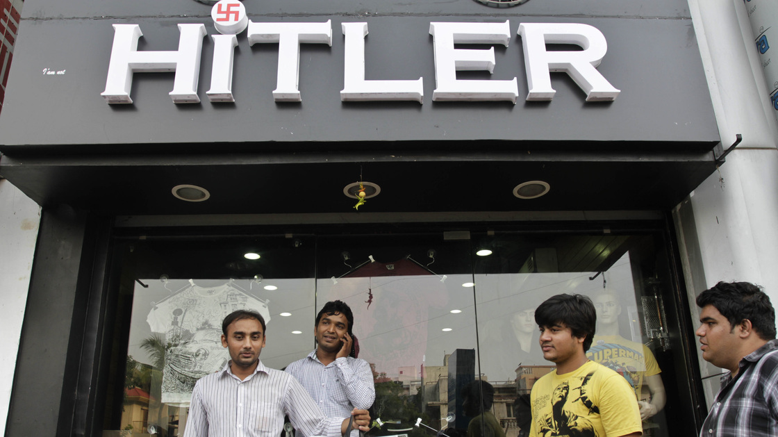 A clothing store in Ahmadabad, India, sparked controversy earlier this year, as reporter David Shaftel reports in Bloomberg Businessweek. The city tore down the store's name in October, flummoxing the owners who refused to change it.