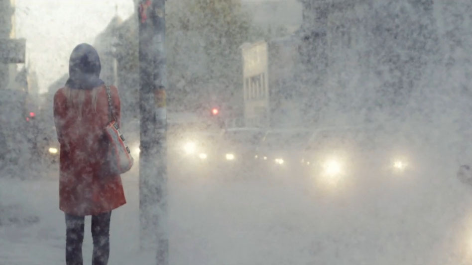 Instant Christmas? A Snowless Snowstorm Turns Downtown Snowy White