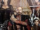 Eggs streak down a billboard advertising the popular Turkish soap opera The Magnificent Century. The show focuses on palace intrigue during the 16th-century rule of Suleiman the Magnificent. Some Islamists have protested the show's depiction of the sultan's harem. Eggs streak down a billboard advertising the popular Turkish soap opera The Magnificent Century. The show focuses on palace intrigue during the 16th-century rule of Suleiman the Magnificent. Some Islamists have protested the show's depiction of the sultan's harem.