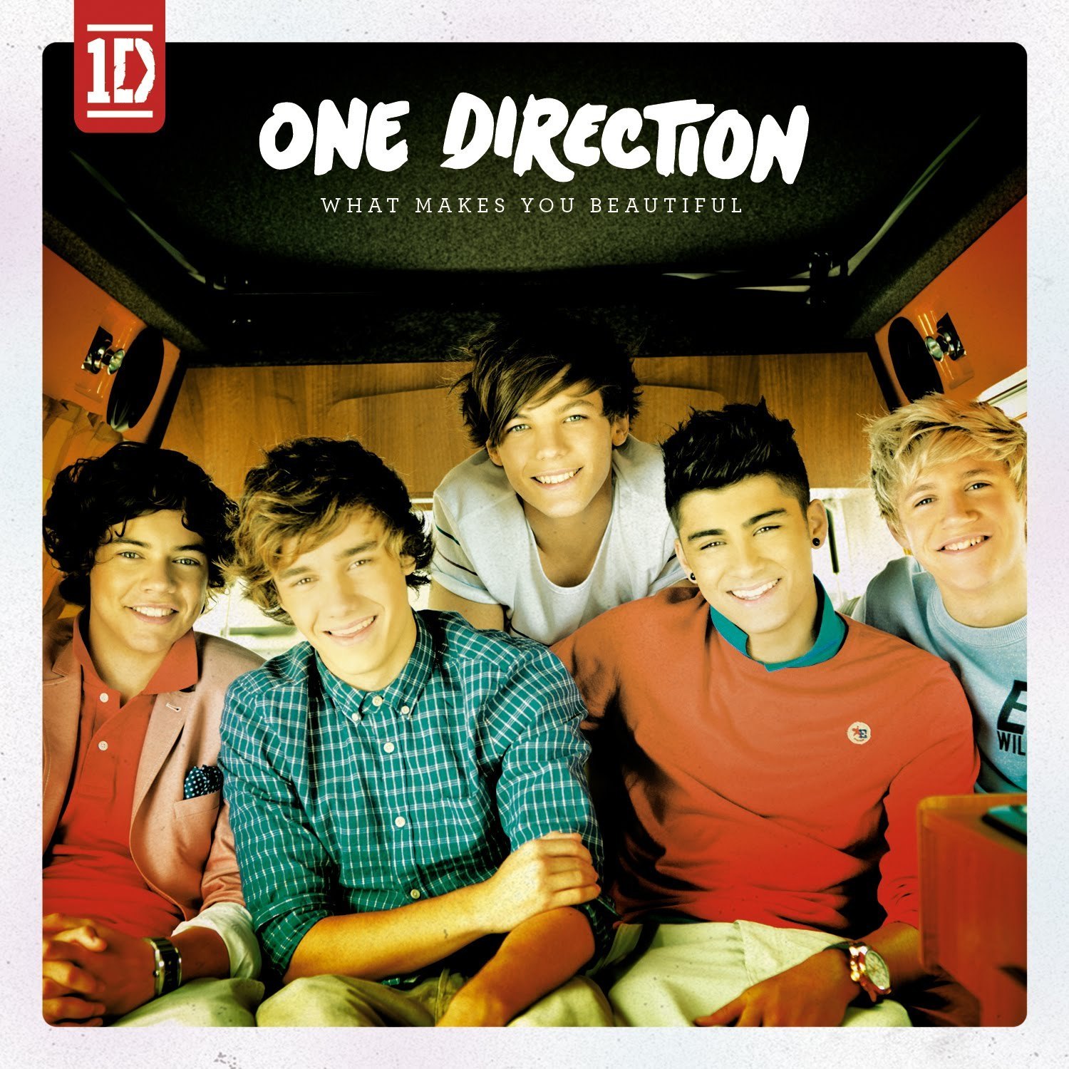 One Direction, from the cover of its single, "What Makes You Beautiful."