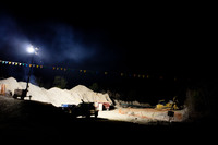 TransCanada's flood lights run throughout the night.