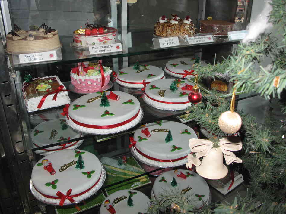 Christmas cakes filled the window at Wenger's, the fabled 86-year-old bakery in Delhi.