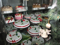 Christmas cakes filled the window at Wenger's, the fabled 86-year-old bakery in Delhi.