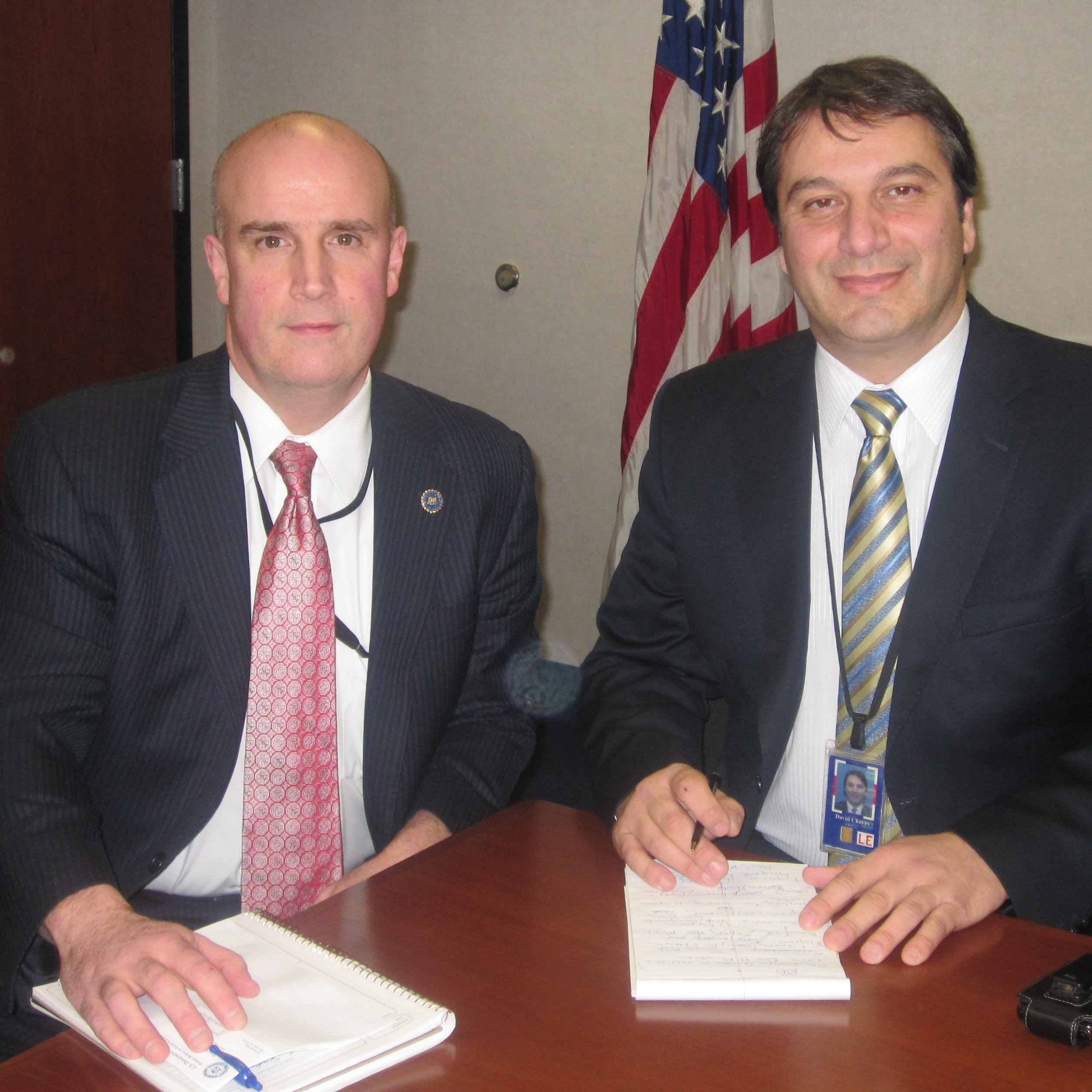 Patrick Carroll (left) and David Chaves head white collar crime and securities fraud units at the FBI's New York office. Their team pursued insider trading with some of the same tactics used on organized crime and drug cartels.