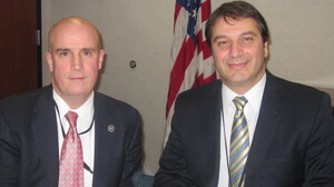 Patrick Carroll (left) and David Chaves head white collar crime and securities fraud units at the FBI's New York office. Their team pursued insider trading with some of the same tactics used on organized crime and drug cartels.