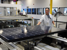 Solar panels come off the line at SunPower's solar manufacturing plant near San Jose, Calif. Solar panels come off the line at SunPower's solar manufacturing plant near San Jose, Calif.