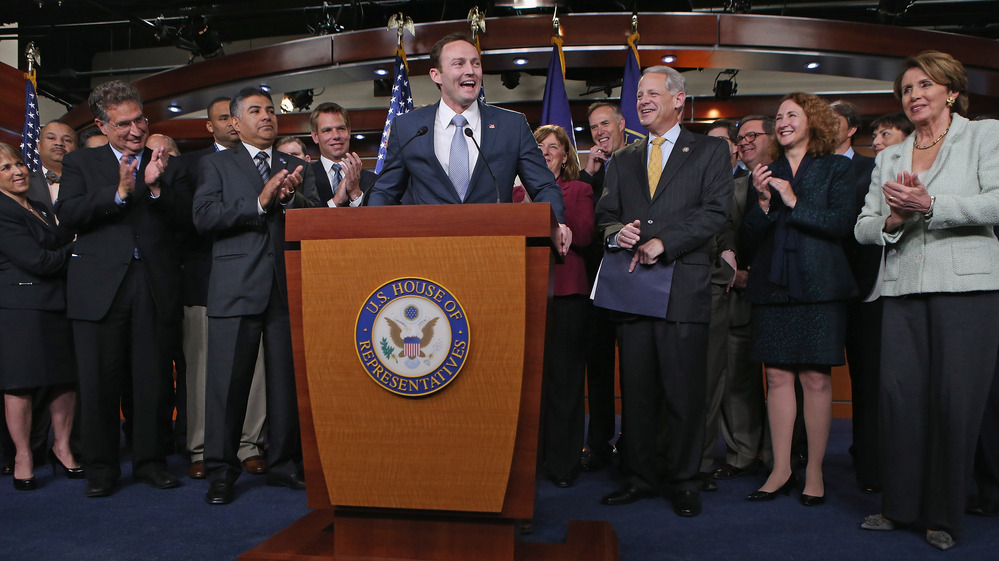 Rep.-elect Patrick Murphy, D-Fla., speaks during a news conference introducing 37 of the newly elected House Democrats at the U.S. Capitol on Nov. 13. Rep.-elect Patrick Murphy, D-Fla., speaks during a news conference introducing 37 of the newly elected House Democrats at the U.S. Capitol on Nov. 13.