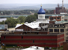 The Coltsville factory's blue dome has long been a landmark in Hartford, Conn. The Colt Patent Firearms Manufacturing Company began building factories in the area in 1855. The Coltsville factory's blue dome has long been a landmark in Hartford, Conn. The Colt Patent Firearms Manufacturing Company began building factories in the area in 1855.