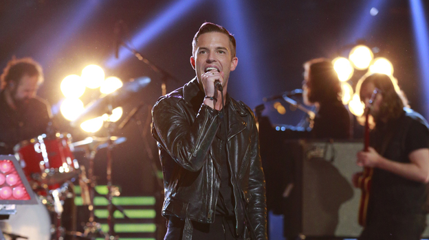 The Killers perform on the season finale of NBC's The Voice last week.
