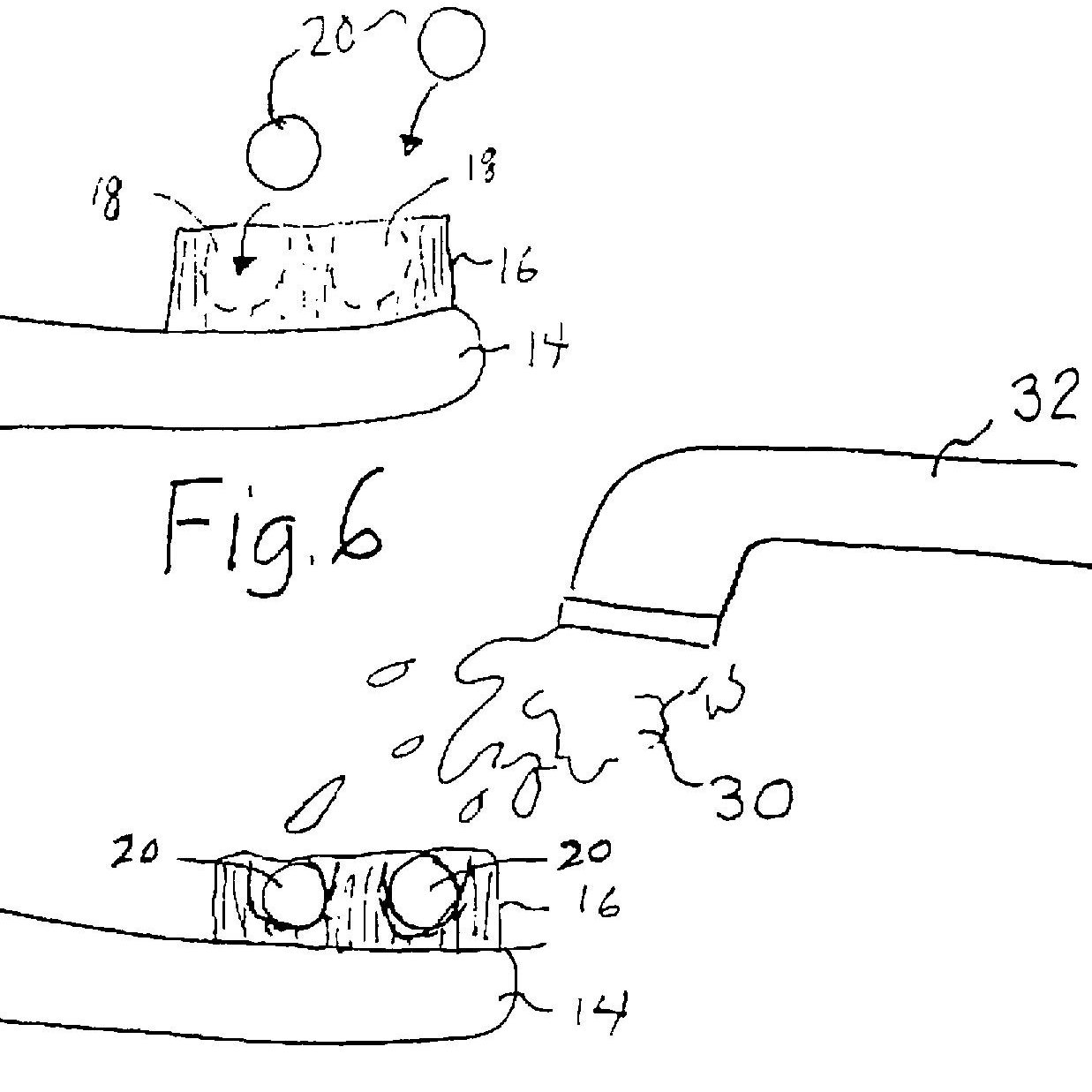 A drawing from Joshua Atkin's 2012 patent for "Dehydrated Dentifrice And Toothbrush."
