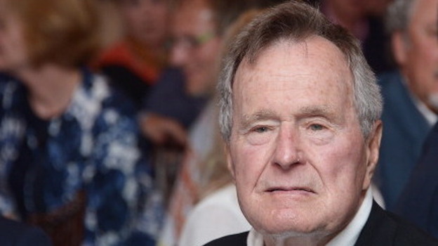 Former President George H.W. Bush in June. (Getty Images for HBO)