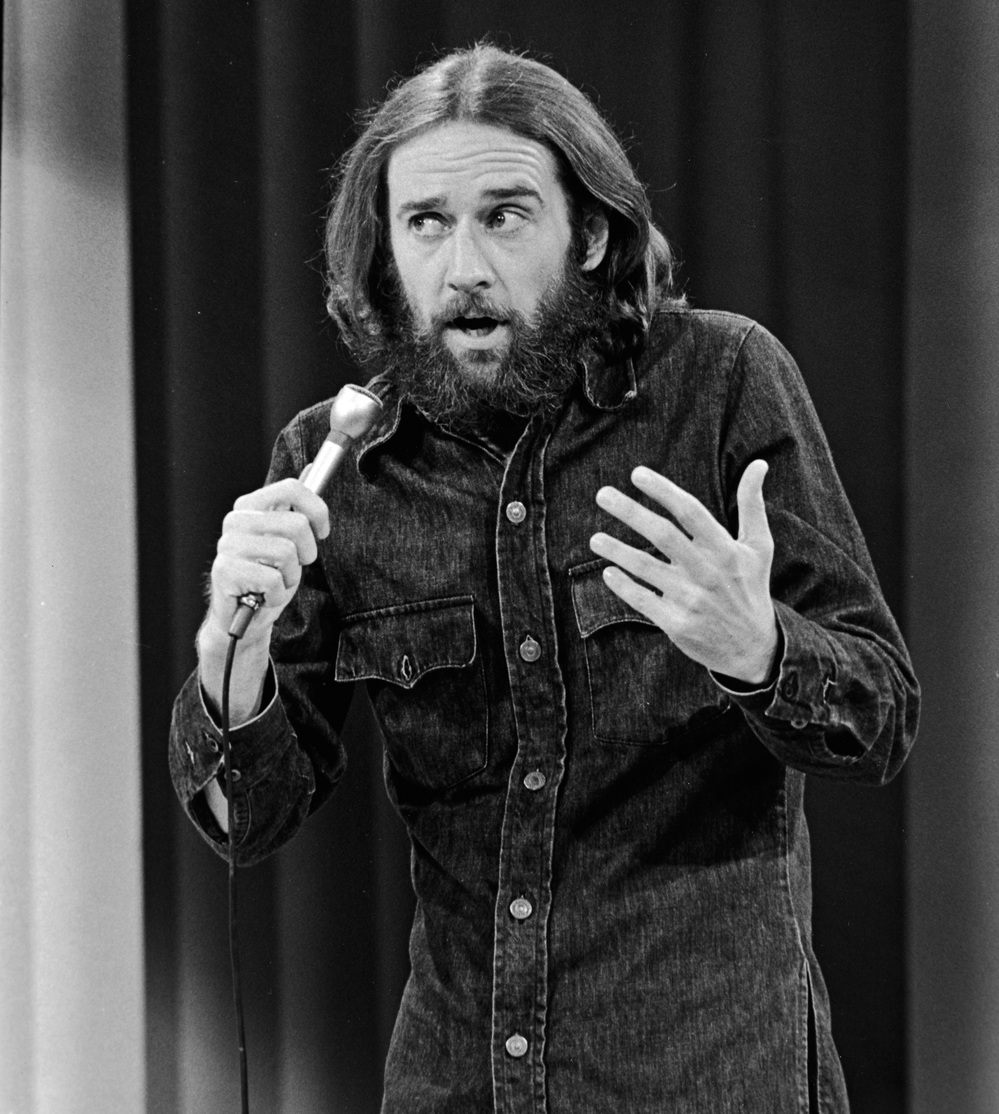 George Carlin in 1981. The comedian's seven dirty words made the list of best lists.