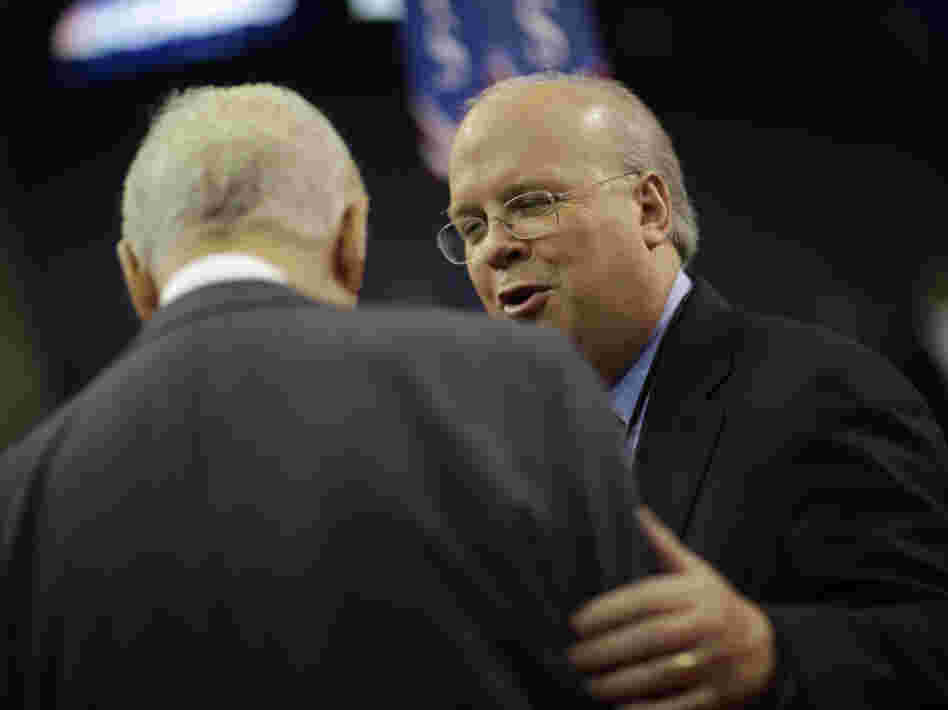 Republican strategist Karl Rove, shown at the Republican National Convention in August, is arguing for continued secrecy for the new class of million-dollar political donors. Republican strategist Karl Rove, shown at the Republican National Convention in August, is arguing for continued secrecy for the new class of million-dollar political donors.