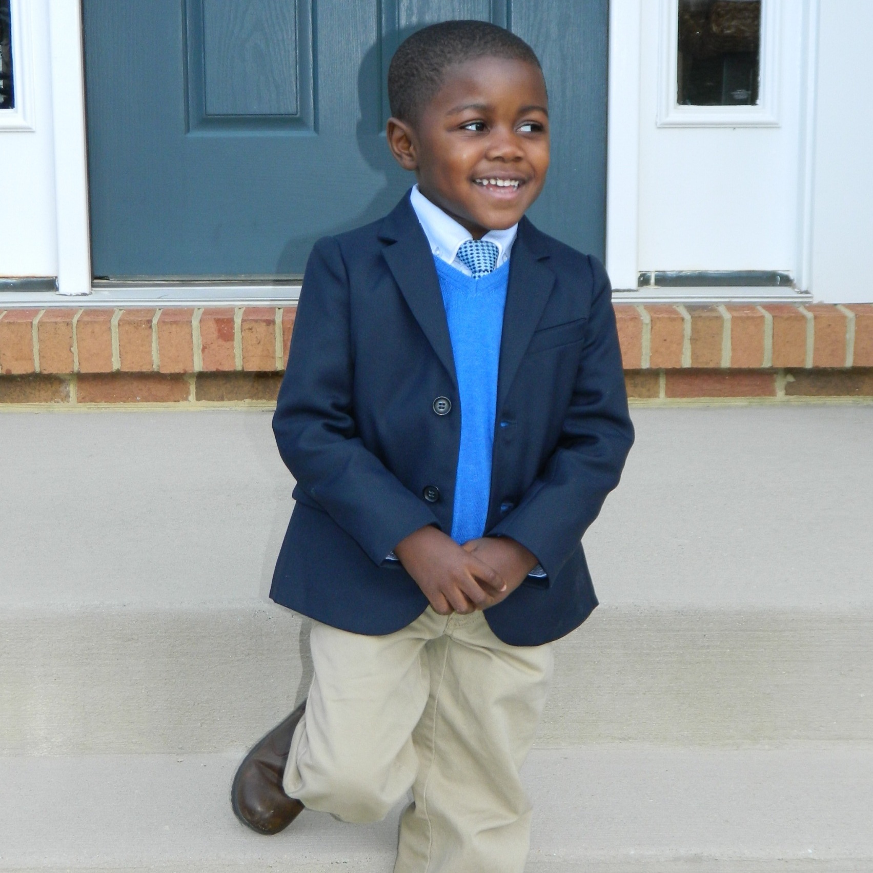 Maxwell Ealons, 4, enjoys dressing like his father, Corey. His dressy clothes usually come from Children's Place, H&amp;M, Target and Zara. He actually dresses himself for school with Spider-Man, Batman and Redskins shirts, plus jeans or sweat pants.
