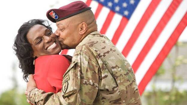 Yolanda and Brigade Commander Col. Morris Goins of OWN's Married To The Army: Alaska.