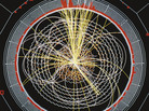 Scientists at the Large Hadron Collider announced the discovery of the Higgs boson on July 4, the long-sought building block of the universe. This image shows a computer-simulation of data from the collider. Scientists at the Large Hadron Collider announced the discovery of the Higgs boson on July 4, the long-sought building block of the universe. This image shows a computer-simulation of data from the collider.
