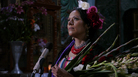 Ranchera singer Lila Downs appears on the Hecho En Mexico soundtrack. Ranchera singer Lila Downs appears on the Hecho En Mexico soundtrack.