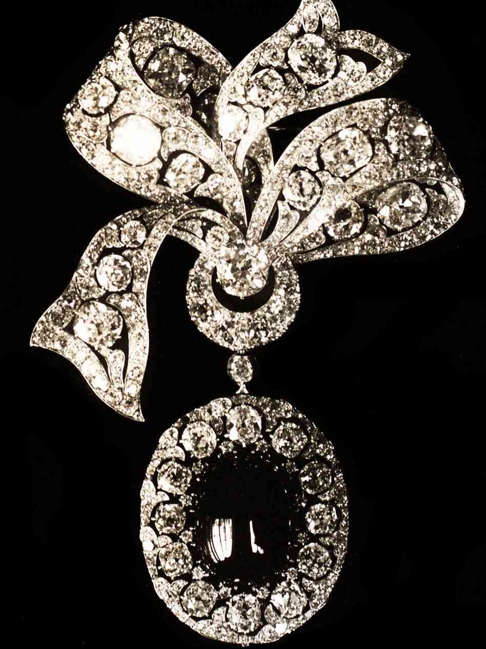 This brooch is one of four jewels that appears in a 1922 volume called The Russian Diamond Fund, recently uncovered in the rare-book room of the U.S. Geological Survey Library in Reston, Va. The four pieces are no longer part of the Russian collection.