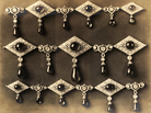 This necklace appears in the 1922 album at the USGS library, but not in the 1925 book on the Russian crown jewels. This necklace appears in the 1922 album at the USGS library, but not in the 1925 book on the Russian crown jewels.