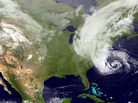 This satellite image from Oct. 28 shows Hurricane Sandy in the Atlantic Ocean before making landfall. This satellite image from Oct. 28 shows Hurricane Sandy in the Atlantic Ocean before making landfall.