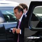 House Speaker John Boehner arrives at the White House on Friday for talks with President Obama and congressional leaders aimed at avoiding the "fiscal cliff." House Speaker John Boehner arrives at the White House on Friday for talks with President Obama and congressional leaders aimed at avoiding the "fiscal cliff."