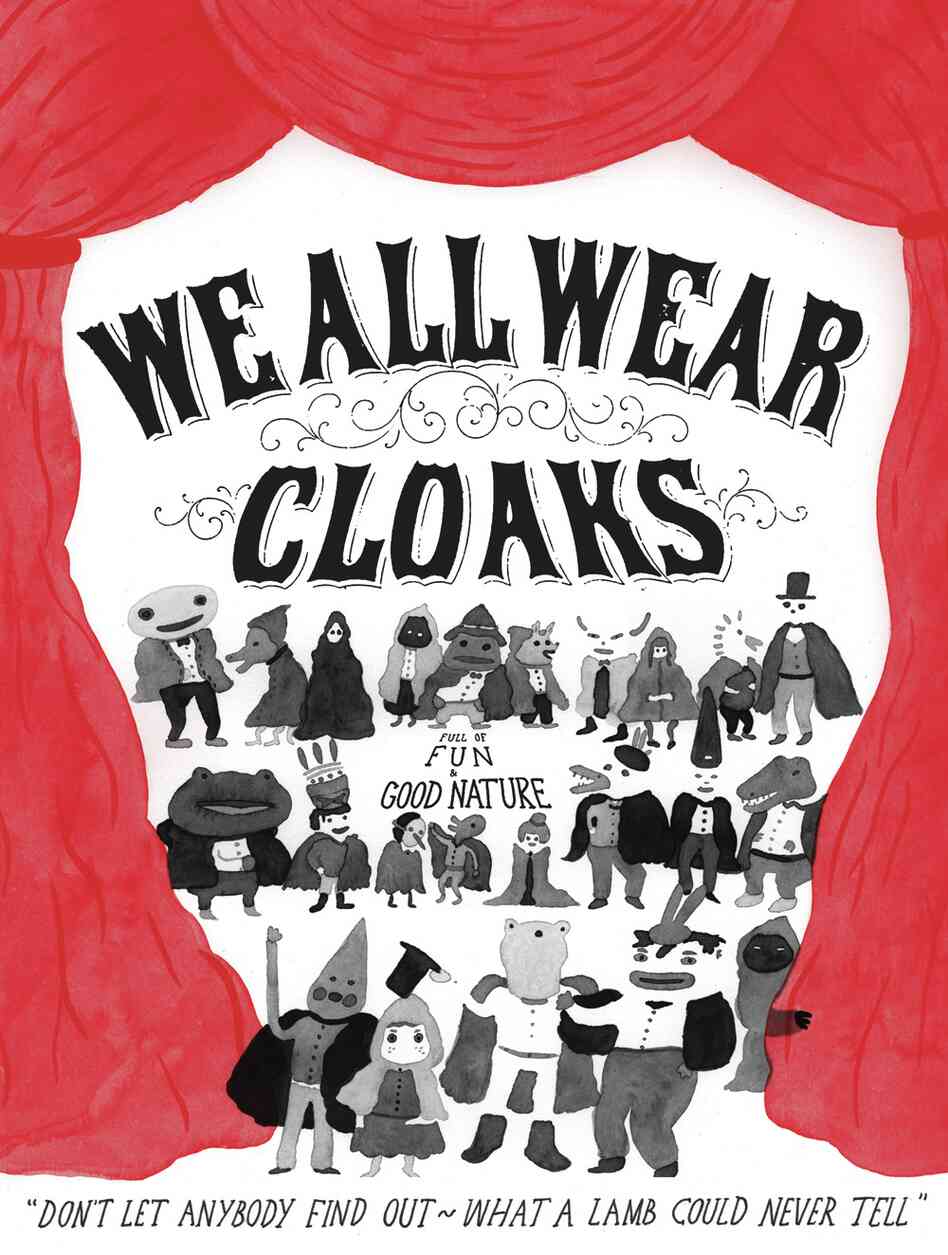 Song Reader original art for the song "We All Wear Cloaks."