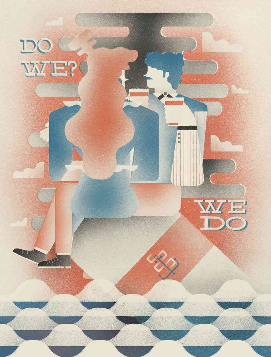 Song Reader original art for the song "Do We? We Do."
