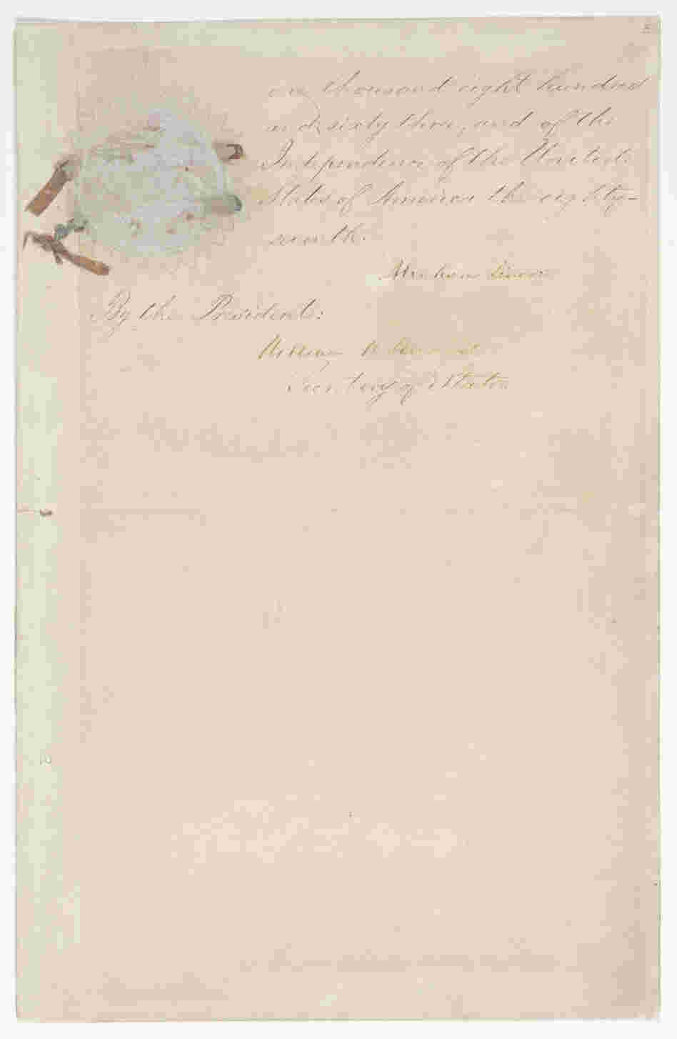 Page 5 of the Emancipation Proclamation.