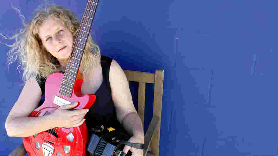 Musician Kristina Olsen says Tibetan prayer flags flying over porches near her home in Venice, Calif., became the inspiration for a song.