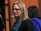 Rep.-elect Kyrsten Sinema, D-Ariz., appears at a news conference with newly elected Democratic House members in Washington on Nov. 13. Rep.-elect Kyrsten Sinema, D-Ariz., appears at a news conference with newly elected Democratic House members in Washington on Nov. 13.