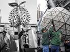 The Times Square New Year's Eve ball in 1981 (left) and in 2012 (right) The Times Square New Year's Eve ball in 1981 (left) and in 2012 (right)