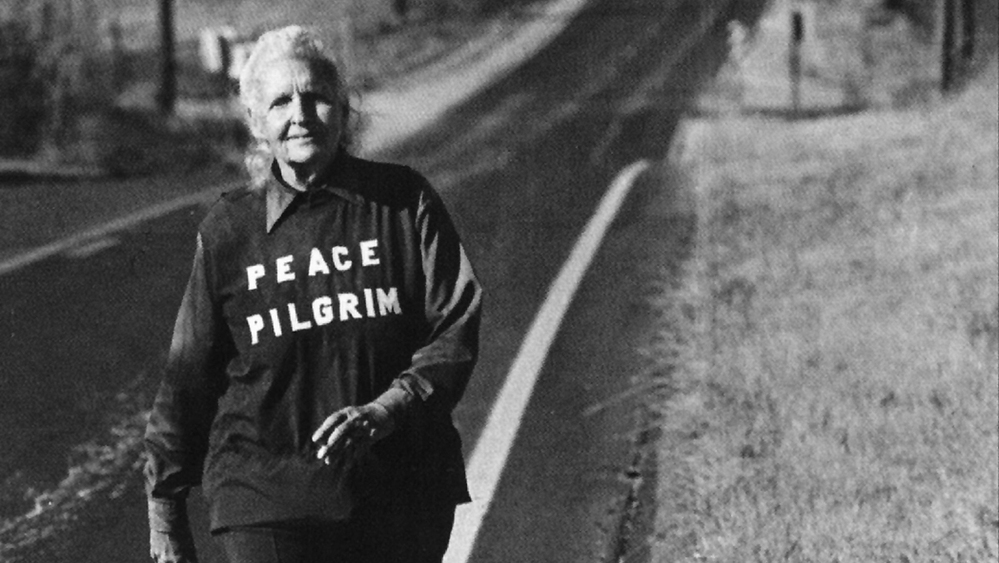 Peace Pilgrim had walked 25,000 miles by 1964, and continued for almost two more decades. She carried only a pen, a comb, a toothbrush and a map.