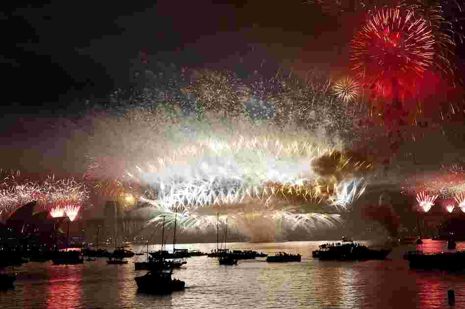 Fireworks erupt over the Sydney Harbor Bridge. Sydney kicked off a wave of dazzling firework displays welcoming in 2013, from Dubai to Moscow and London, with long-isolated Yangon joining the global pyrotechnics for the first time.
