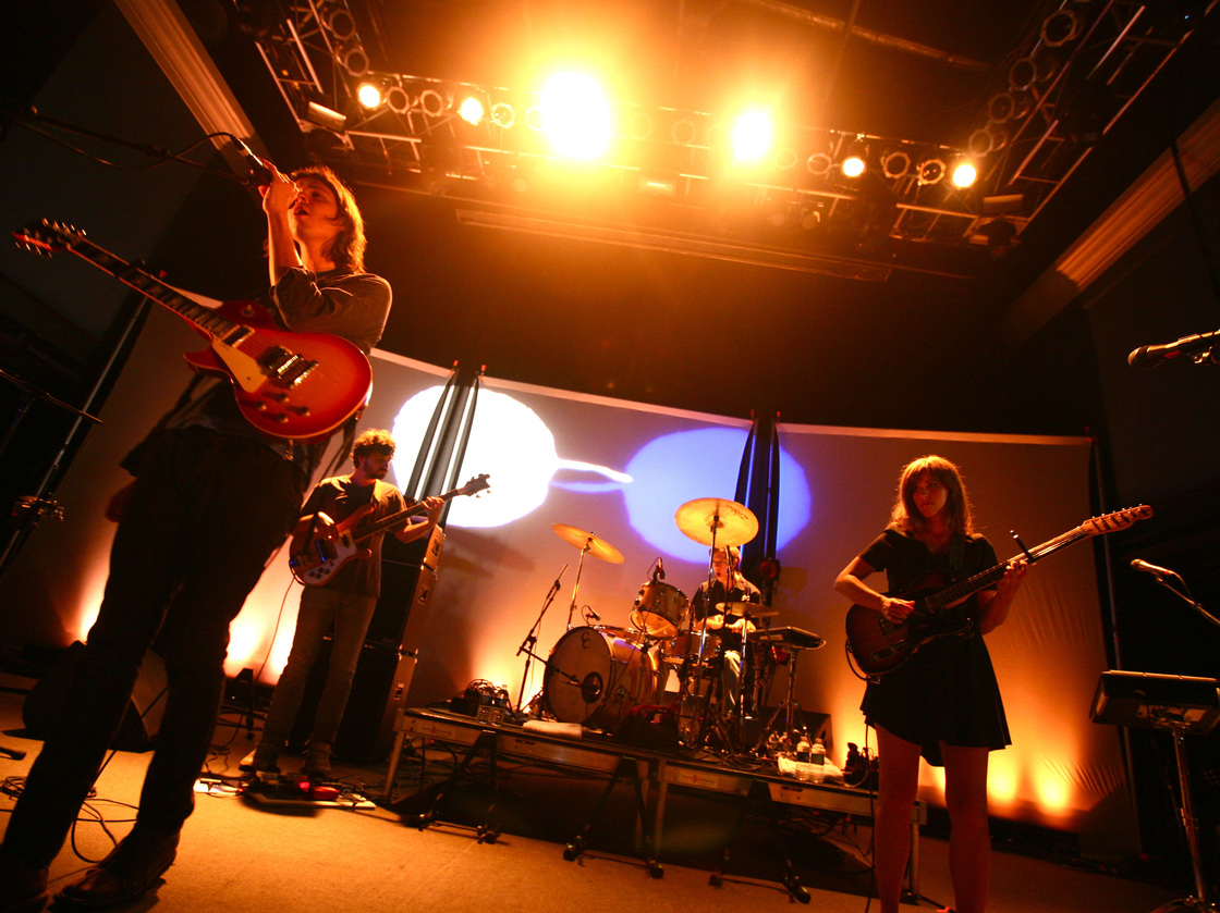Dirty Projectors, performing live at the 9:30 Club in Washington, D.C.