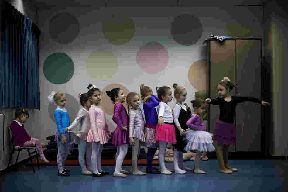 Children of immigrants from the former Soviet Union attend a ballet class in Lod, central Israel. Some prominent ballet dancers left the former Soviet Union for Israel, forming ballet schools and continuing a dance culture highly regarded in their countries of origin.