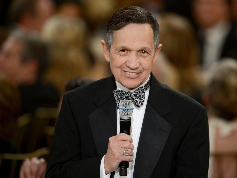 Rep. Dennis Kucinich, D-Ohio, speaks in Culver City, Calif., on June 7, 2012.