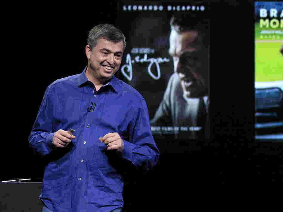 Eddy Cue, Apple's senior vice president of Internet software and services, speaks at an Apple event in San Francisco, last March.
