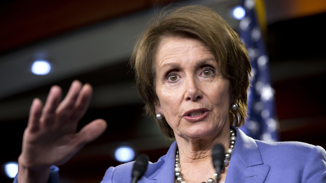 House Minority Leader Nancy Pelosi speaks at a Dec. 19 news conference on Capitol Hill.