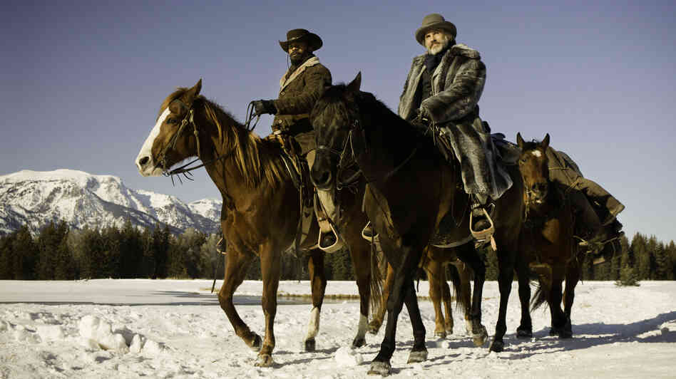 Christoph Waltz and Jamie Foxx star in Tarantino's new spaghetti western-inspired film, Django Unchained.