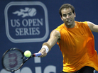 Pete Sampras returns a forehand against Russia's Marat Safin during an exhibition tennis match at the L.A. Tennis Open tournament in 2009. The tournament, which has been around for decades, is now relocating to Colombia as America's dominance in the sport declines and global appeal surges. Pete Sampras returns a forehand against Russia's Marat Safin during an exhibition tennis match at the L.A. Tennis Open tournament in 2009. The tournament, which has been around for decades, is now relocating to Colombia as America's dominance in the sport declines and global appeal surges.